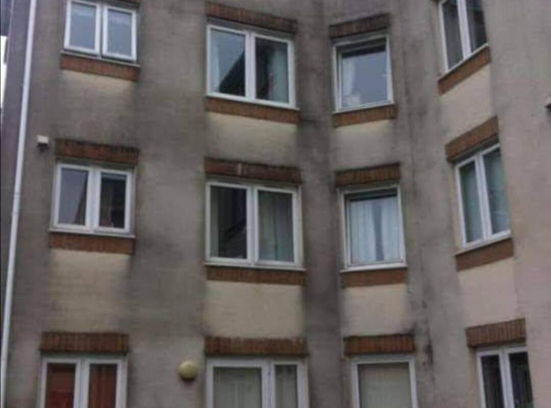 Stained Walls On Block Of Flats